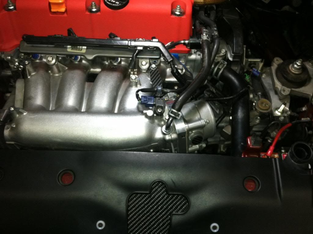 2011 TL SH AWD TB install with P2R spacer and KZ 3.5 inch custom intake
