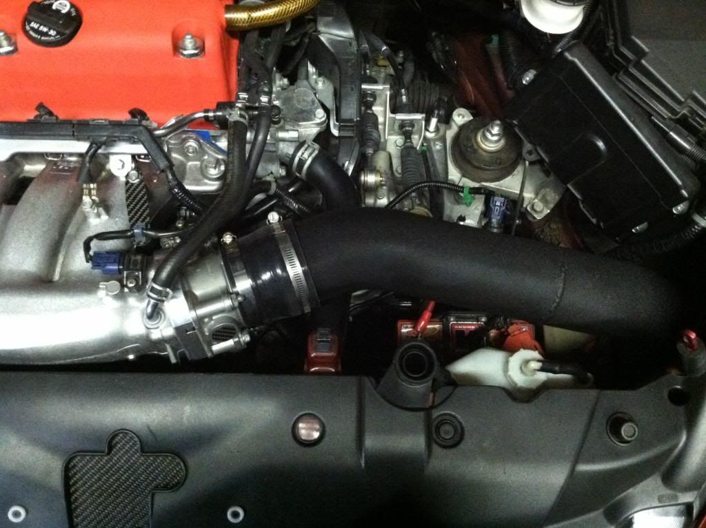 2011 TL SH AWD TB install with P2R spacer and KZ 3.5 inch custom intake