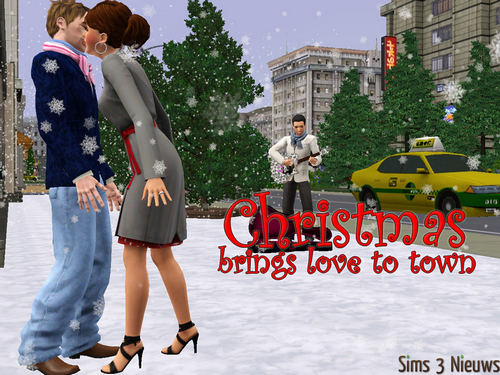 kerst wallpapers. Sims 3 Nieuws: Kerst WallPaper