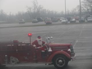 Santa arrived in style....