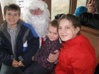 Everyone got to visit personally with the big guy in red.