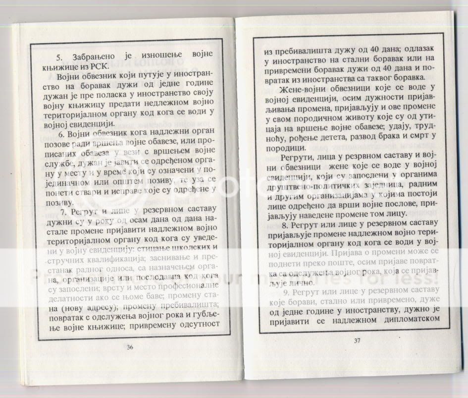 ORIGINAL MILITARY BOOKLET OF THE ARMY OF REPUBLIC SERBIAN   KRAJINA