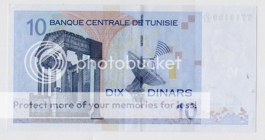 TUNISIA 10 Dinars 11.7.2005 XF/AU+ *SCARCE THIS NICE  